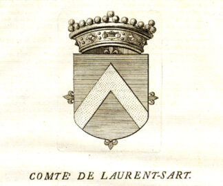 Antique Print-COAT OF ARMS-COUNT OF SART SAINT LAURENT-BRABANT-Butkens-1726