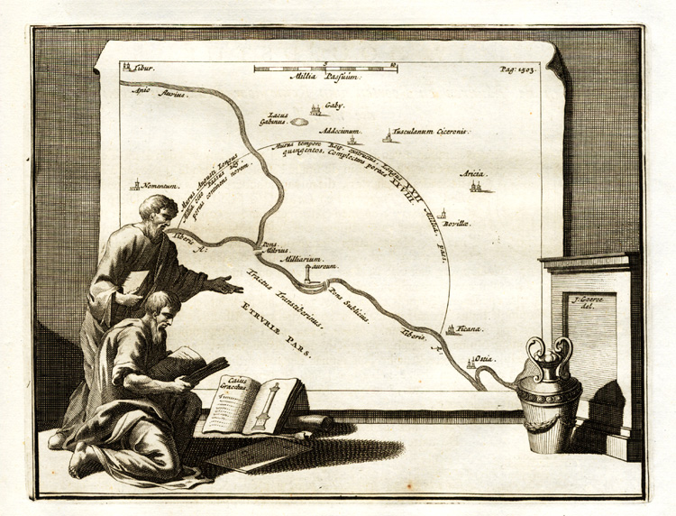 Lb3876a 416x317 Antique Print-ROME-ANIENE-TIBER-ITALY-Halma-1704