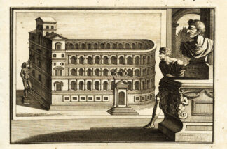 Antique Print-ROME-THEATRE OF POMPEY-ITALY-Halma-1704