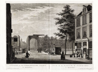 Antique Print-AMSTERDAM-NETHERLANDS-UTRECHTSE POORT-DRAW BRIDGE-Fouquet-1783