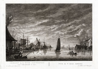Antique Print-AMSTERDAM-NETHERLANDS-MARINA-BLAUWHOOFD BASTION-SHIP-Fouquet-1783