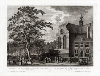 Antique Print-AMSTERDAM-NETHERLANDS-NOORDERKERK-MARKT-MARKET-CHURCH-Fouquet-1783