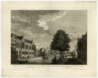 Antique Print-AMSTERDAM-NETHERLANDS-LUTHERSE KERK-LUTHERAN CHURCH-Fouquet-1783