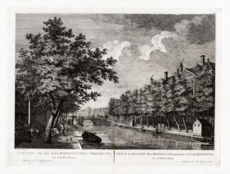 Antique Print-AMSTERDAM-NETHERLANDS-ALMONER'S ORPHANAGE-CANAL-Fouquet-1783