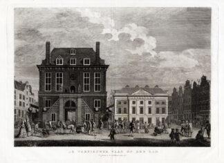 Antique Print-AMSTERDAM-NETHERLANDS-NEW WEIGH HOUSE-WAAG-DE DAM-Fouquet-1783