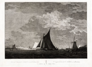 Antique Print-AMSTERDAM-NETHERLANDS-IJ-BLAUWHOOFD BASTION-SHIP-Fouquet-1783