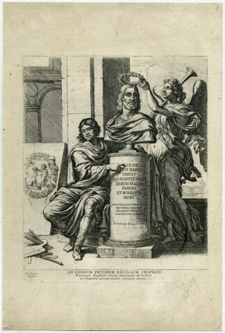 Antique Print-FRONTISPIECE-RAPHAEL-ANGEL-Chapron-1649