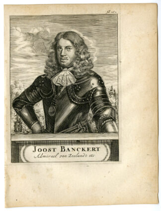 Antique Print-JOOST VAN TRAPPEN BANCKERT-ADMIRAL-DUTCH NAVY-Van den Bosch-1683