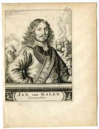 Antique Print-JOHAN VAN GALEN-JAN-ADMIRAL-DUTCH NAVY-Van den Bosch-1683