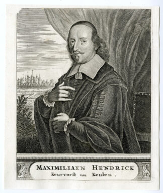 Antique Print-MAXIMILIAN HENRY OF BAVARIA-ARCHBISHOP-Van den Bosch-c.1683