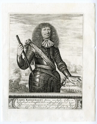 Antique Print-CARL VON RABENHAUPT-HUSSITE-BOHEMIA-Van den Bosch-Hagen-c.1683
