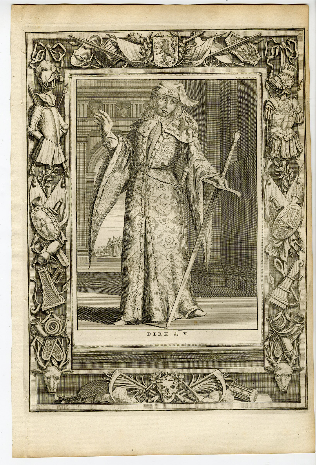 , Catalogue of available Portrait Prints-COUNTS OF HOLLAND-HABSBURG RULERS-NETHERLANDS-Halma-1725, Pictura Antique Prints
