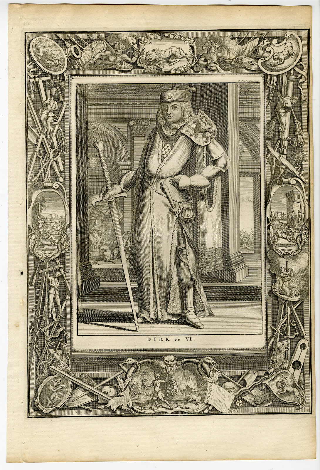 , Catalogue of available Portrait Prints-COUNTS OF HOLLAND-HABSBURG RULERS-NETHERLANDS-Halma-1725, Pictura Antique Prints