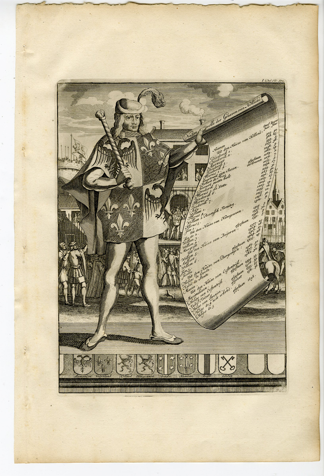 , Catalogue of available Portrait Prints-COUNTS OF HOLLAND-HABSBURG RULERS-NETHERLANDS-Halma-1725, Pictura Antique Prints