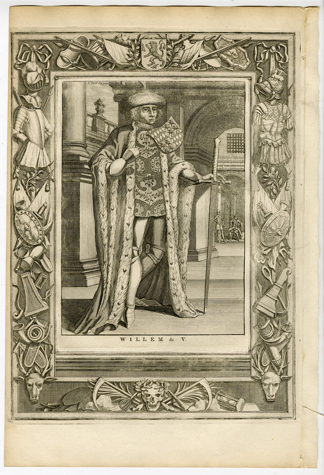 , Catalogue of available Portrait Prints-COUNTS OF HOLLAND-HABSBURG RULERS-NETHERLANDS-Halma-1725, Pictura Antique Prints