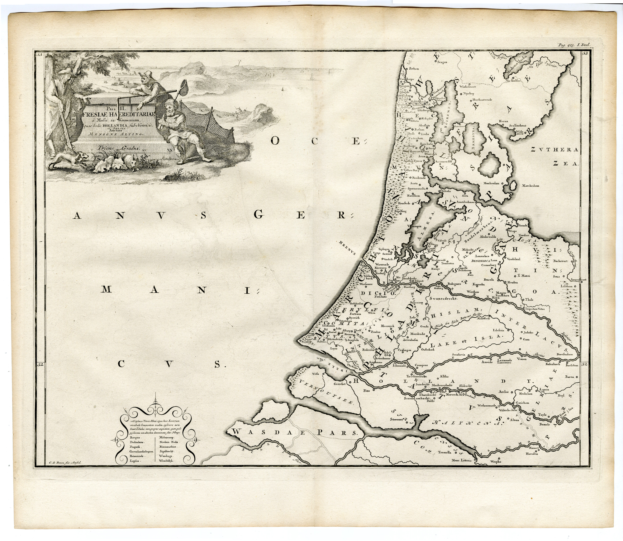 , Catalogue of available Historical Antique Maps-THE NETHERLANDS-FRISIA-Halma-1725, Pictura Antique Prints