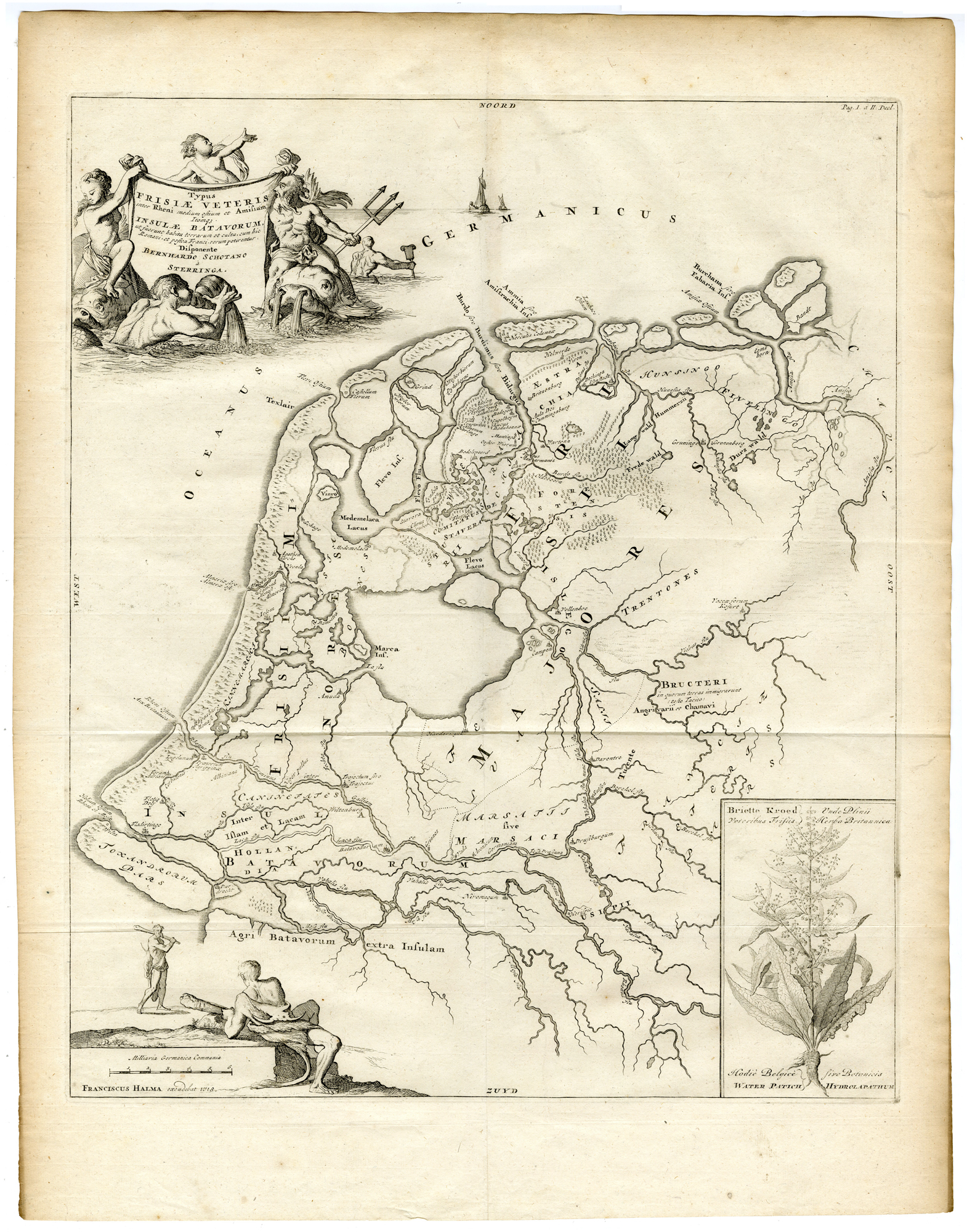, Catalogue of available Historical Antique Maps-THE NETHERLANDS-FRISIA-Halma-1725, Pictura Antique Prints