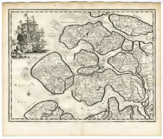 Antique Map-ZEELAND-Halma-1725