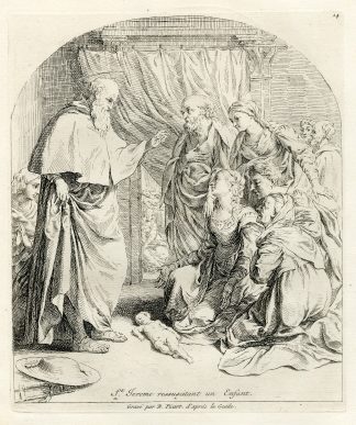 Antique Religious Print-JEROME-RESURRECTION-Picart-1734
