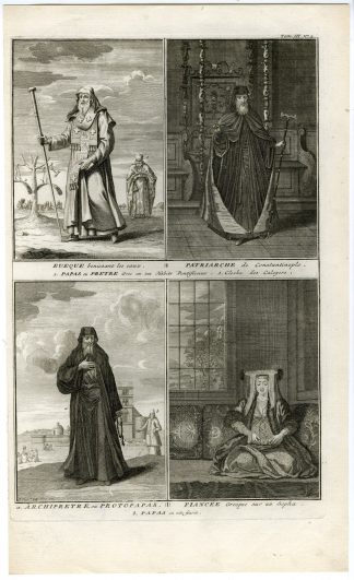 Antique Print-TURKEY-GREECE-PATRIARCH-Picart-1727