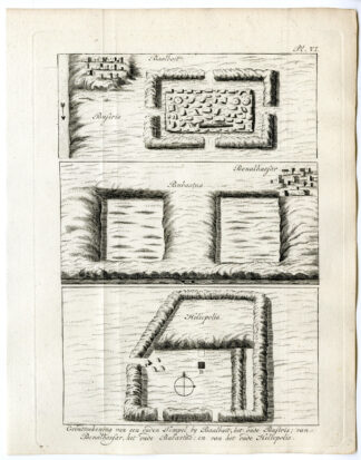 Antique Print-EGYPT-TEMPLE-PLAN-BUSIRIS-HELIOPOLIS-BUBASTIS-Pococke-1776
