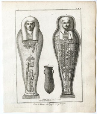 Antique Print-EGYPT-MUMMY-URN-Pococke-1776