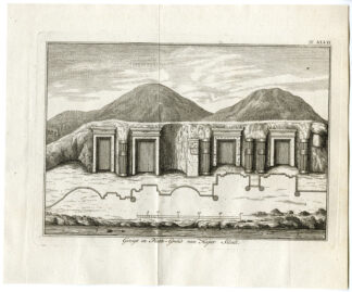 Antique Print-EGYPT-TEMPLE-HAJAR SILCILY-PLAN-VIEW-Pococke-1776