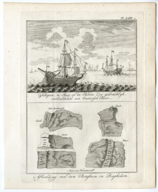 Antique Print-EGYPT-SUEZ-RED SEA-SHIP-ROCK-INSCRIPTION-RAPHIDIM-Pococke-1776