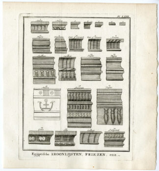 Antique Print-EGYPT-ANCIENT CORNICE-FRIEZE-ORNAMENT-Pococke-1776