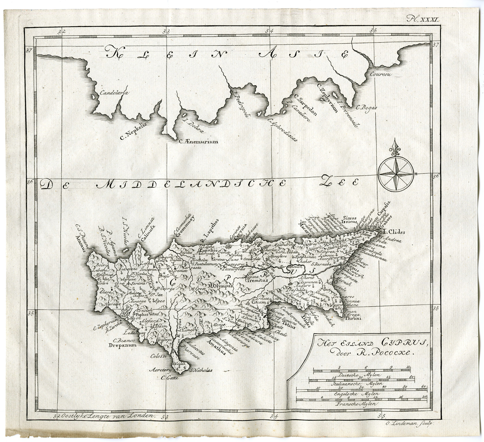 Pcom 1613a 416x380 9 Antique Prints-Map-CYPRUS-Pococke-1776
