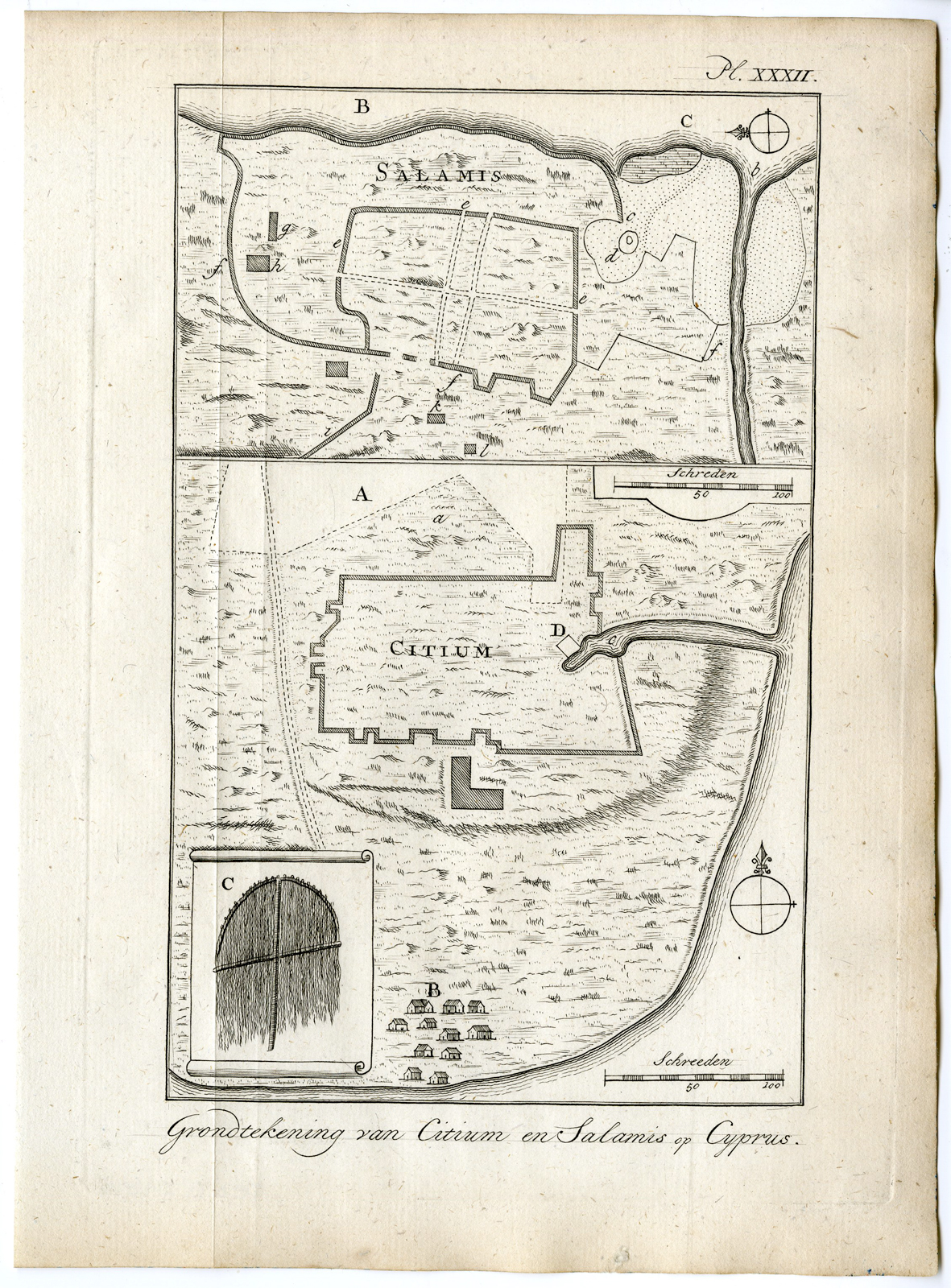 Pcom 1614a 416x564 9 Antique Prints-Map-CYPRUS-Pococke-1776 - Image 6