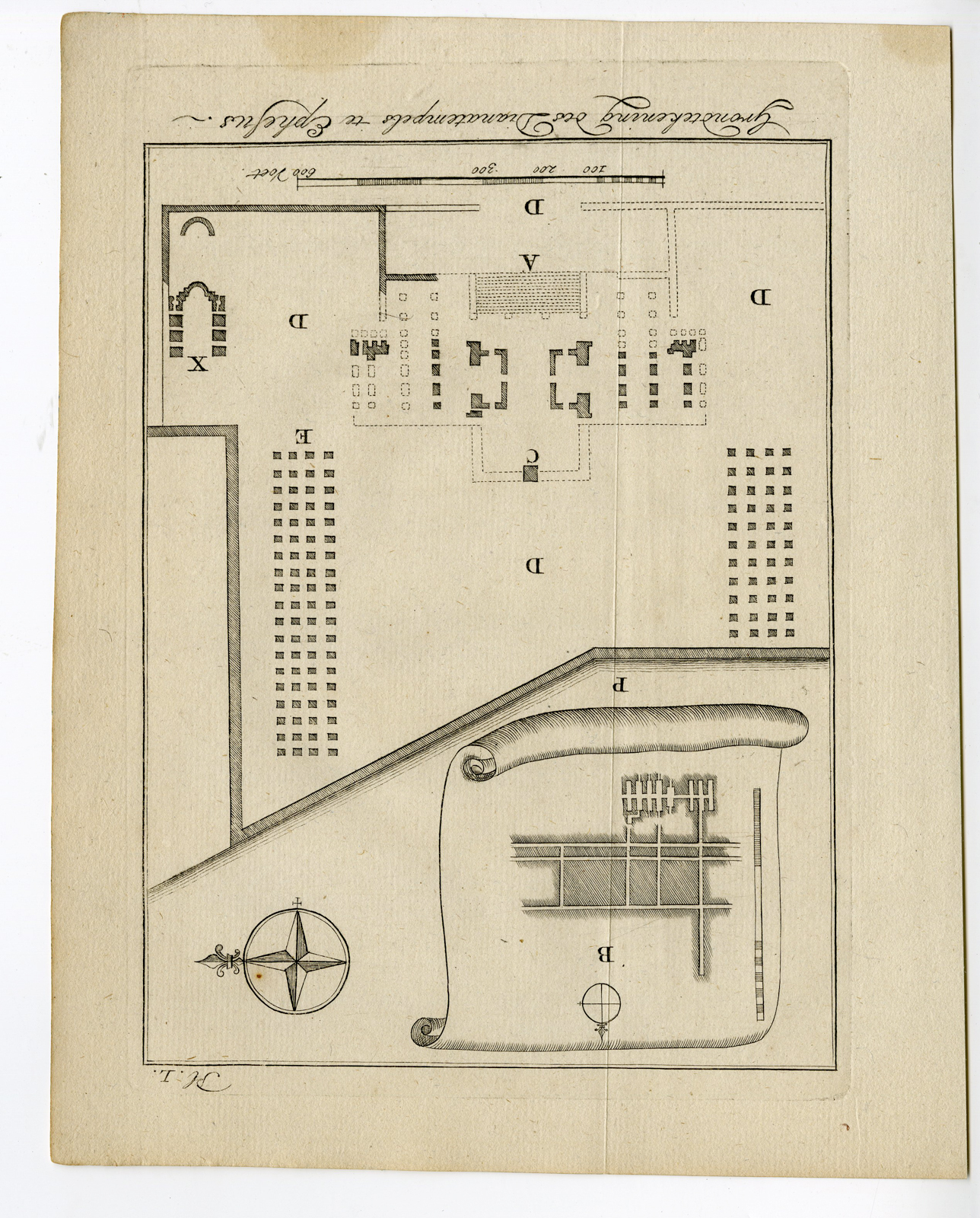 Pcom 1636a 416x517 6 Antique Prints-GREECE-ANCIENT THEATER-EPHESUS-TEMPLE-RACING STADIUM-Pococke-1776 - Image 6