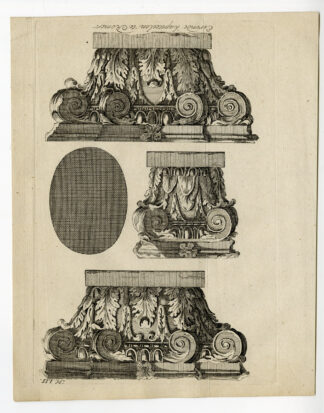 Antique Print-GREECE-ANCIENT ROMAN CAPITAL-ARCHITECTURE-Pococke-1776