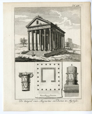 Antique Print-GREECE-ROMAN TEMPLE-AUGUSTUS-MILAS-MYLASA-TURKEY-Pococke-1776
