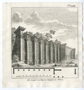 Antique Print-GREECE-ATHENS-TEMPLE-OLYMPIAN ZEUS-OLYMPIEION-Pococke-1776