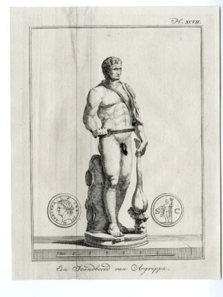 Antique Print-ITALY-STATUE-AGRIPPA-Pococke-1776