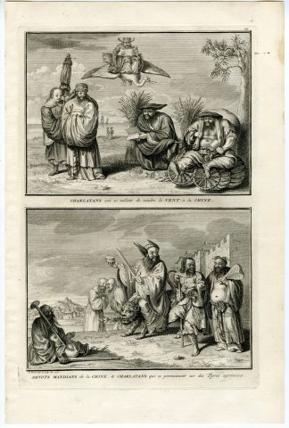 Antique Print-CHINA-MENDIAN-CHARLATANS-Picart-1727