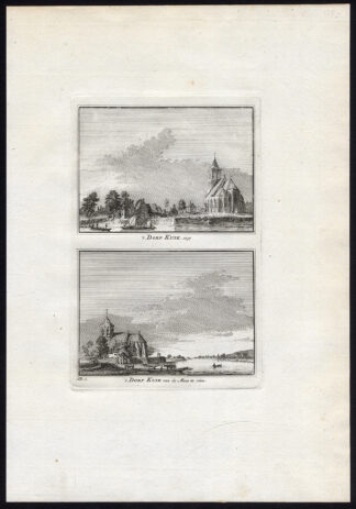 Antique Print-CUIJK-MAAS-VILLAGE-Spilman-De Beijer-1746