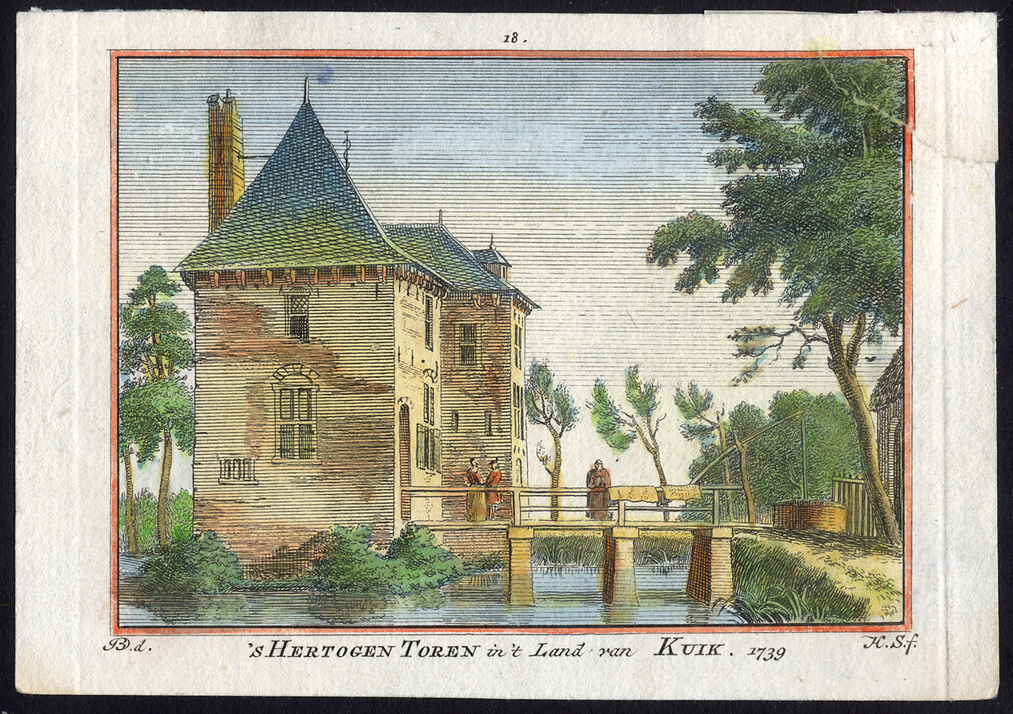 , Antique Print-CUIJK-DUKES TOWER-Spilman-De Beijer-1746, Pictura Antique Prints