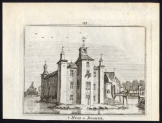 Antique Print-DEURNE-CASTLE-Spilman-De Beijer-1746