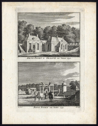 Antique Print-GRAVE-BRIDGE GATE-Spilman-De Beijer-1746