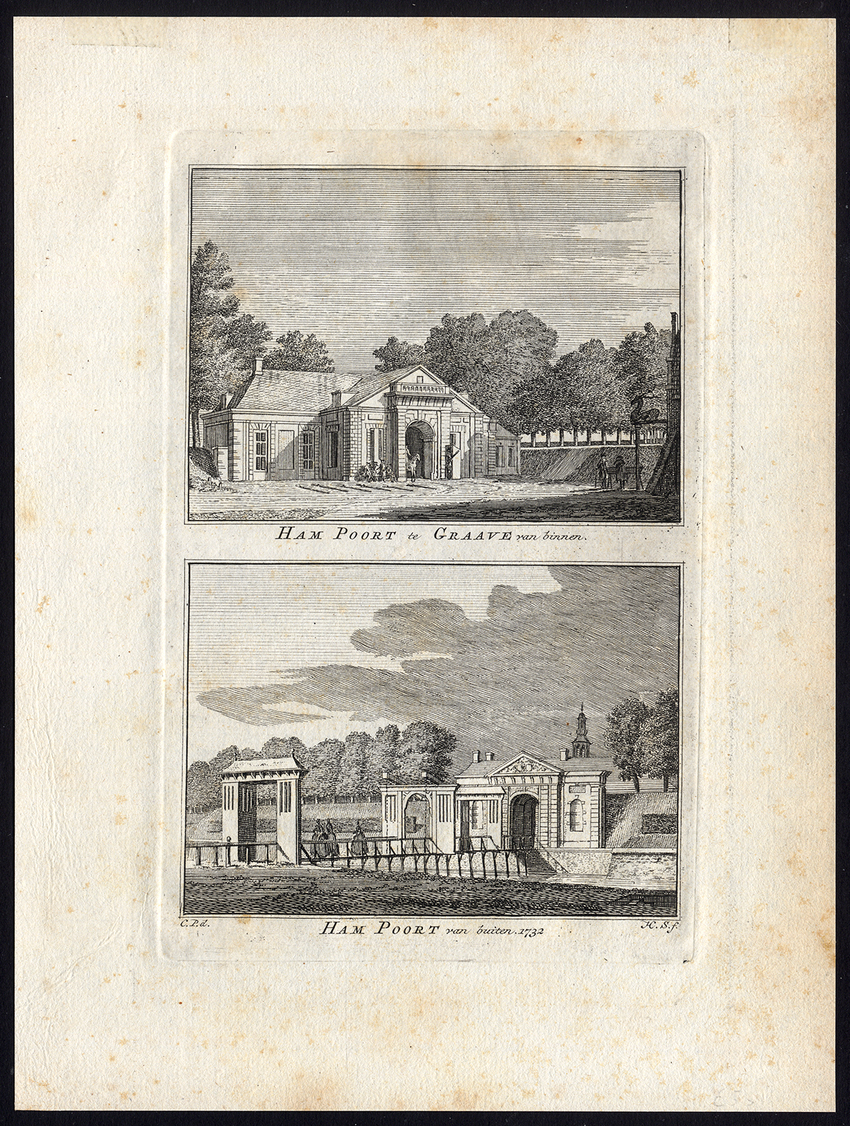 , Antique Print-GRAVE-HAMPOORT-Spilman-De Beijer-1746, Pictura Antique Prints
