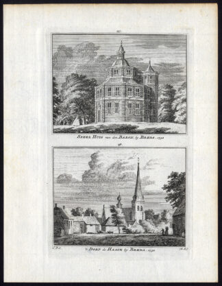 Antique Print-BREDA-HAAGE-THEATRE-VILLAGE-BARON-Spilman-De Beijer-1746