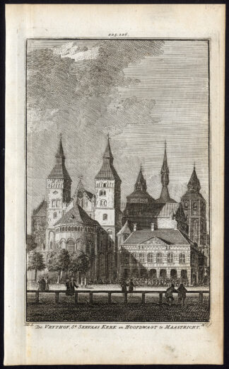 Antique Print-MAASTRICHT-VRIJTHOF-SINT SERVAASKERK-GUARD-Spilman-De Beijer-1746