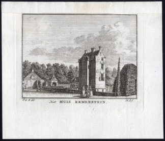 Antique Print-REMMERSTEIN-CASTLE-Spilman-De Beijer-1746
