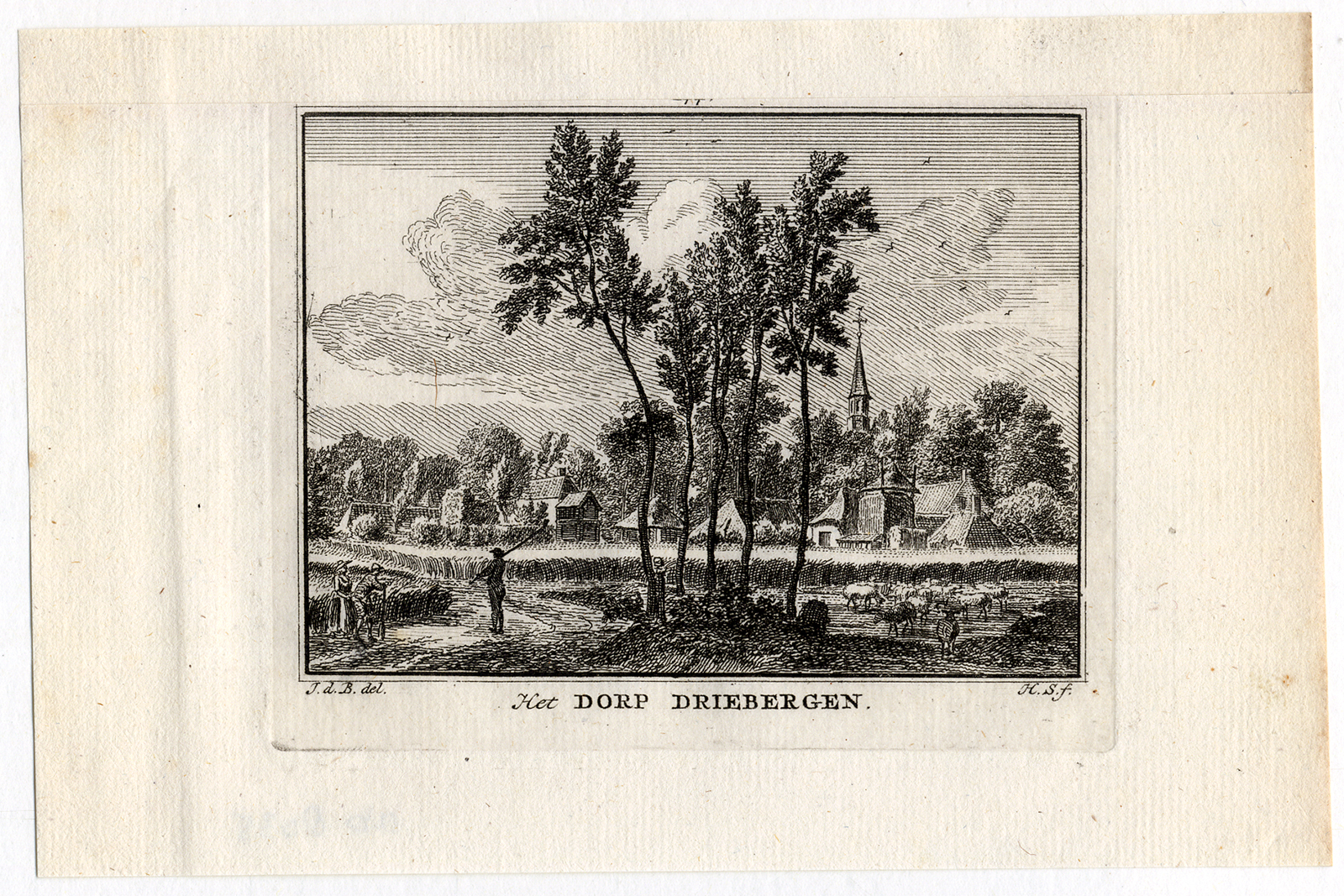 , Antique Print-DRIEBERGEN-Spilman-De Beijer-1746, Pictura Antique Prints