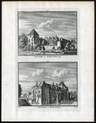 Antique Print-IJSSELSTEIN-CASTLE-Spilman-De Beijer-1746