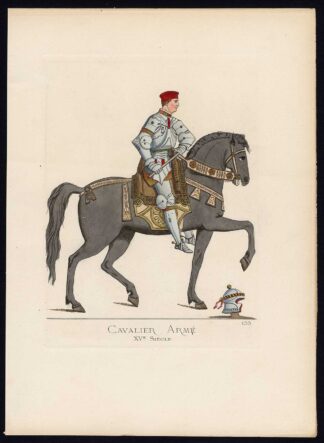 Antique Print-CAVALRY-ARMY-ITALY-HORSE-ANTONIO RIDO-PL 133-Bonnard-Mercuri-1860