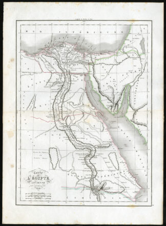 Antique Print-ANCIENT EGYPT-NILE-RED SEA-Delamarche-1840