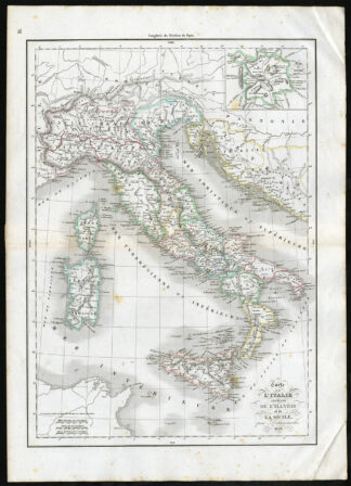 Antique Print-ANCIENT-ITALY-ILLYRIA-SICILY-Delamarche-1840